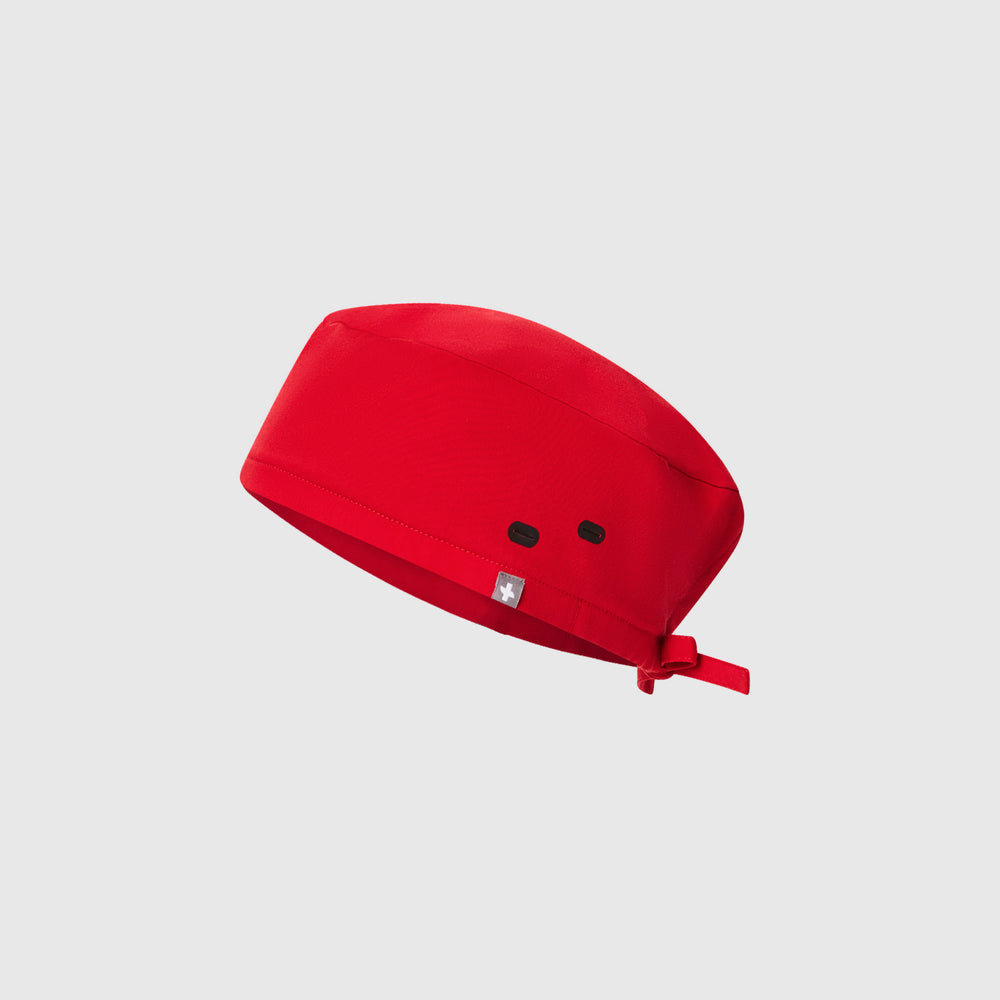 Pop Red Modern - Classic Scrub Cap Buttonholes