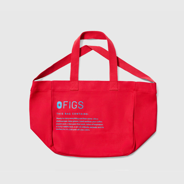 Pop Red Canvas Tote