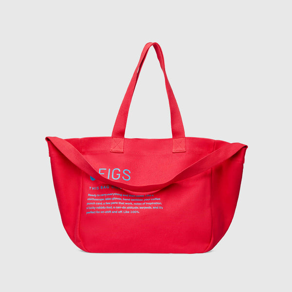 Pop Red Canvas Tote