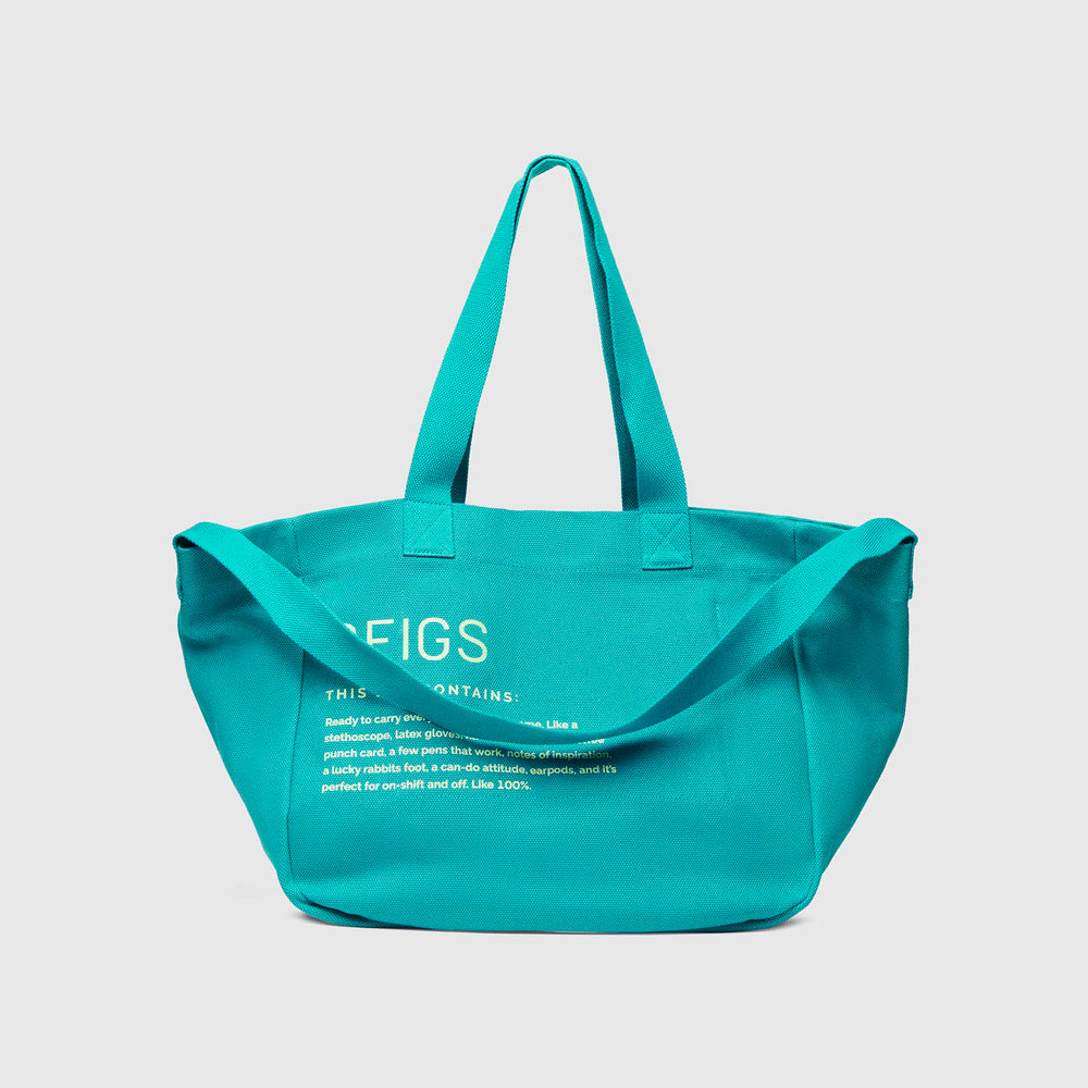 Teal Canvas Tote