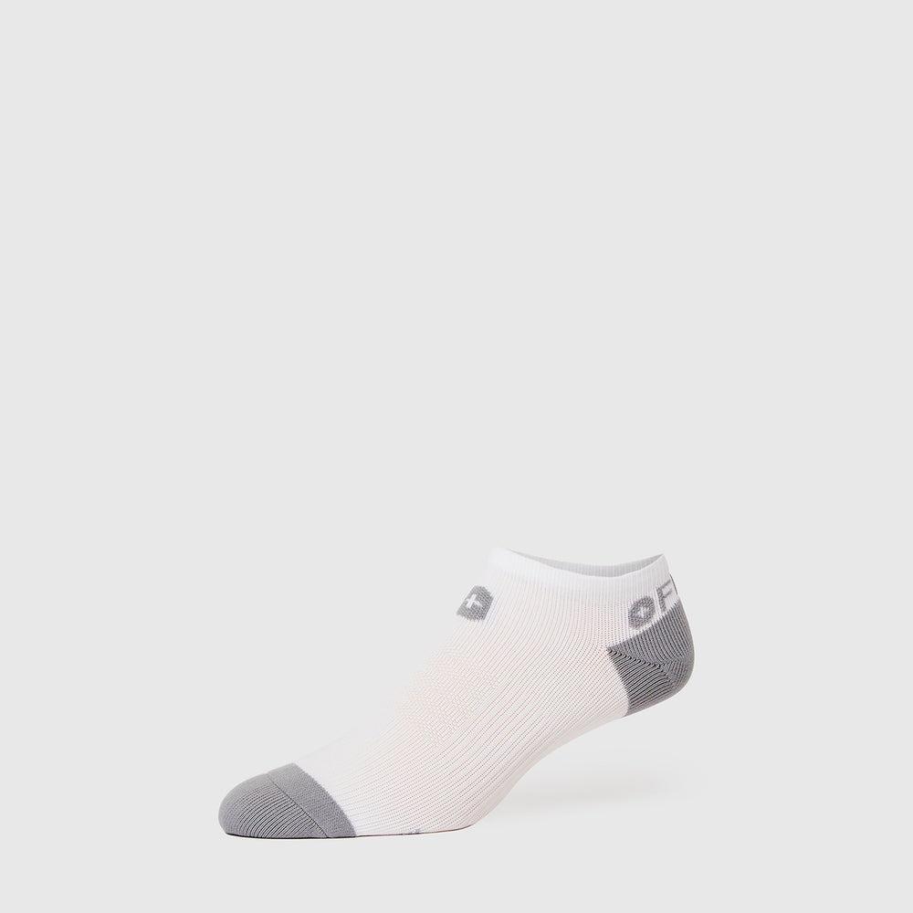 Men's White Solid Ankle Socks
