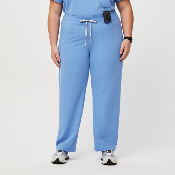 women's Ceil Blue High Waisted Livingston™ - Basic Scrub Pants (3XL - 6XL)