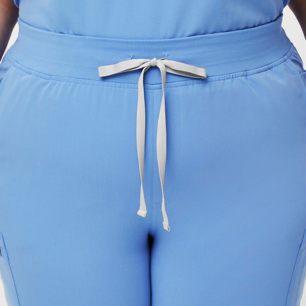 women's Ceil Blue High Waisted Yola™ - Tall Skinny Scrub Pants (3XL - 6XL)