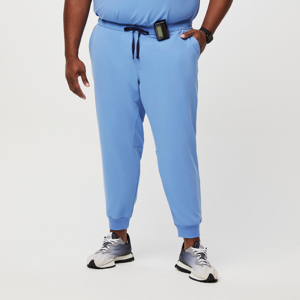 men's Ceil Blue Tansen™ - Short Jogger Scrub Pants (3XL - 6XL)
