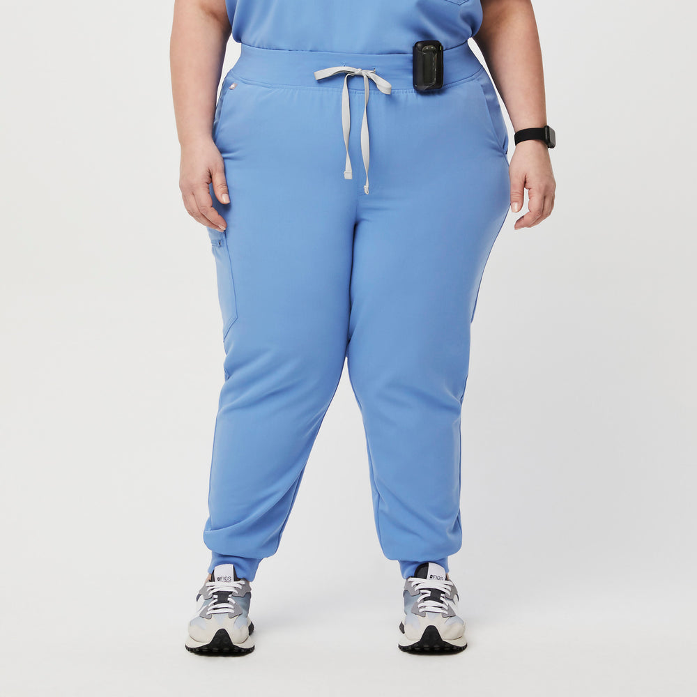 women's Ceil Blue Zamora™ - Jogger Scrub Pants (3XL - 6XL)