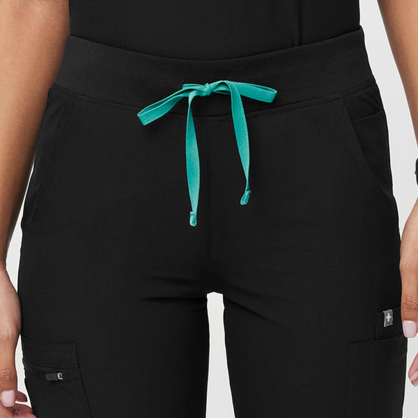 women's Black FREEx™ Lined Yola™ - Tall Skinny Scrub Pants 2.0
