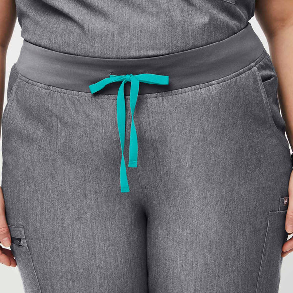 women's Graphite High Waisted Yola™ - Petite Skinny Scrub Pants (3XL - 6XL)