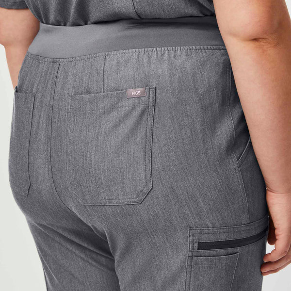 women's Graphite High Waisted Yola™ - Petite Skinny Scrub Pants (3XL - 6XL)