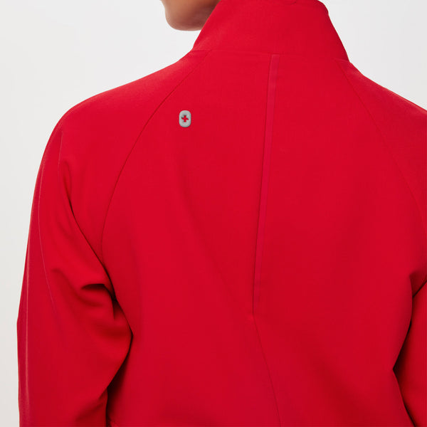 Women's Pop Red Sydney - Performance Scrub Jacket
