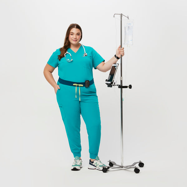 women's Teal Zamora™ - Tall Jogger Scrub Pants (3XL - 6XL)