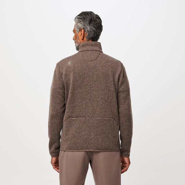 men's Heather Smokey Taupe On-Shift™ - Sweater Knit Jacket