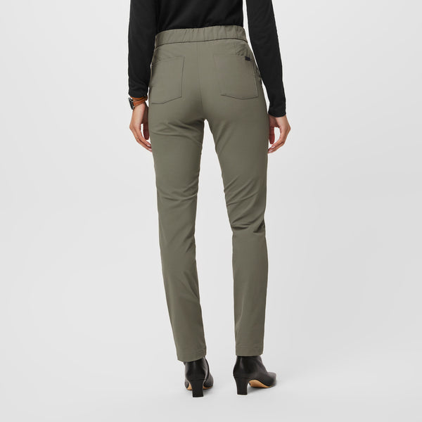 women's Agave FIGSPRO™ Skinny Zip Fly - Petite Trouser
