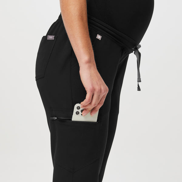 Women's Black Zamora™ Maternity - Jogger Scrub Pants
