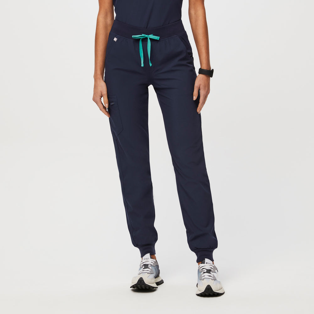 women's Navy FREEX™ Lined Zamora™ - Tall Jogger Scrub Pants
