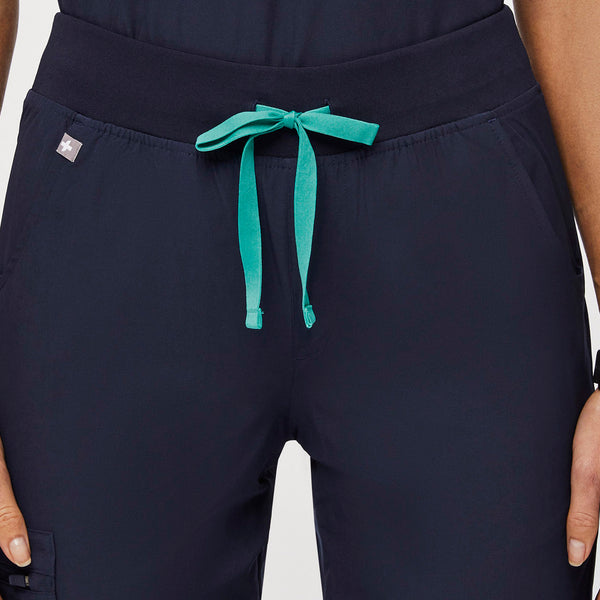 women's Navy FREEX™ Lined Zamora™ - Petite Jogger Scrub Pants