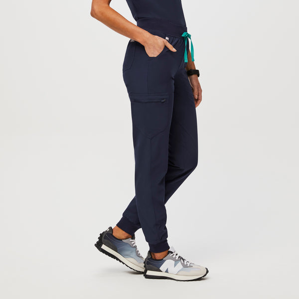 women's Navy FREEX™ Lined Zamora™ - Tall Jogger Scrub Pants
