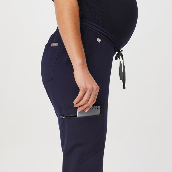 women's Navy Zamora™ Maternity - Tall Jogger Scrub Pants