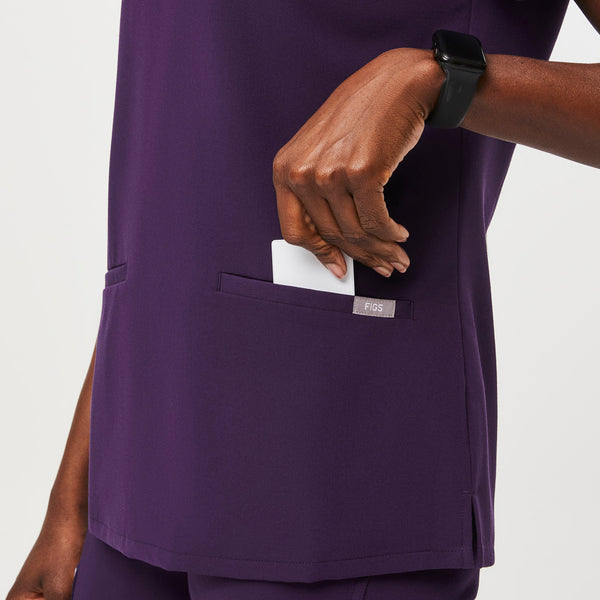 women's Purple Jam Casma™ - Three-Pocket Scrub Top