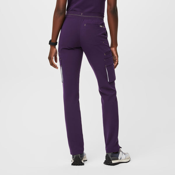 women's Purple Jam Soeng - Petite Double Utility Skinny Scrub Pants
