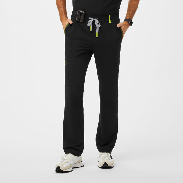 men's Black Performance Apac - Short Contrast Scrub Pants
