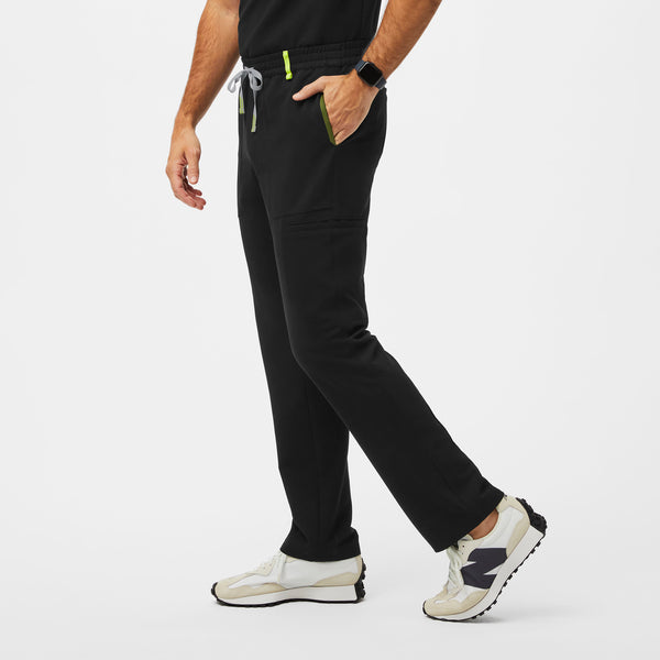 men's Black Performance Apac - Short Contrast Scrub Pants