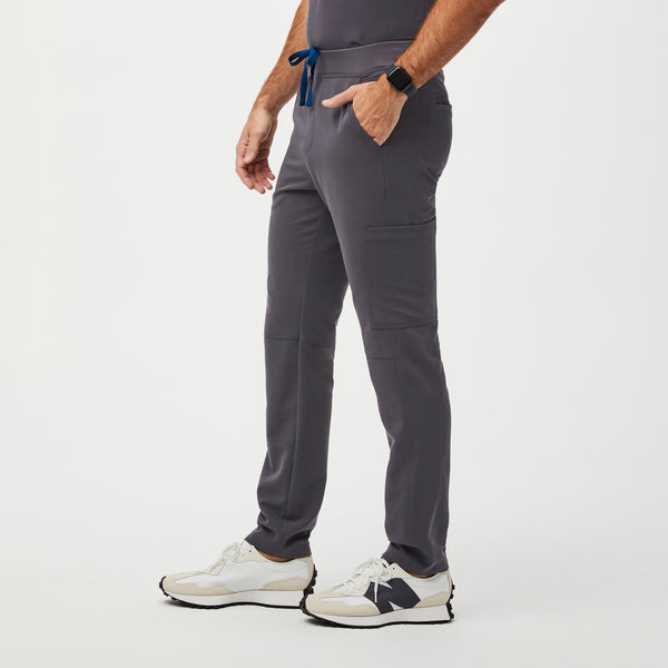 men's Charcoal Slim Axim™ - Short Cargo Scrub Pants
