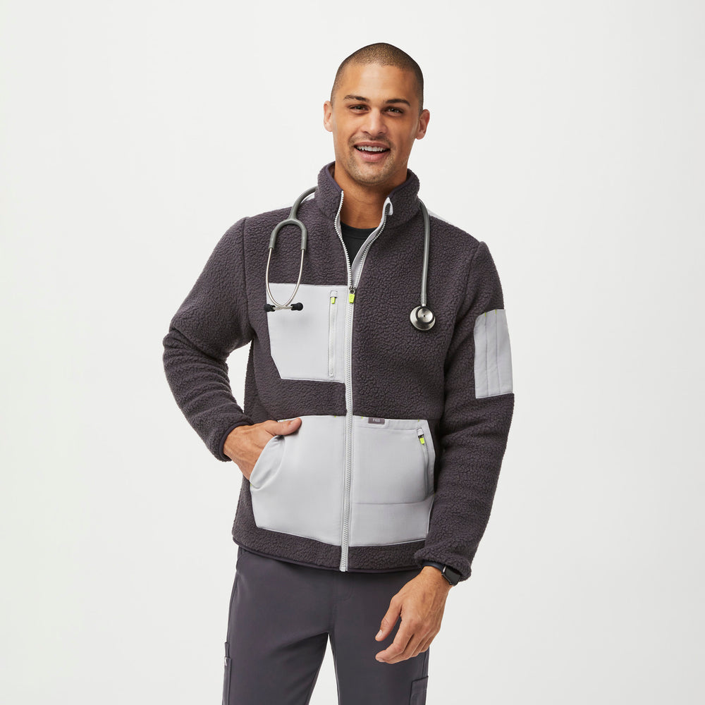 men's Charcoal On-Shift™  - Sherpa Fleece Jacket