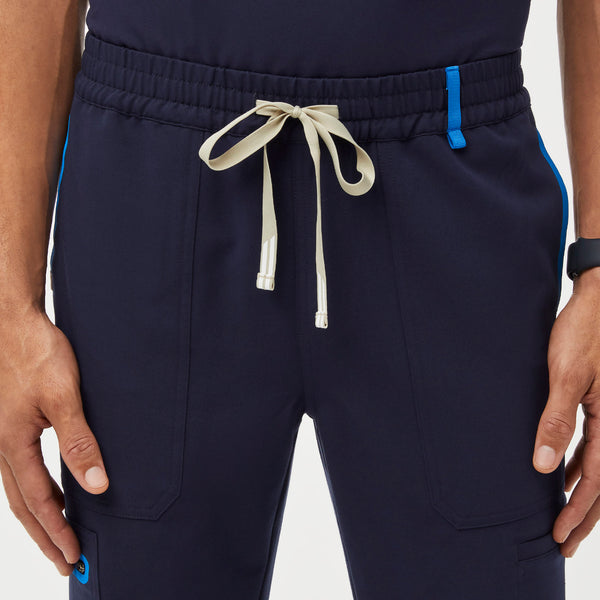 men's Navy Performance Apac - Short Contrast Scrub Pants