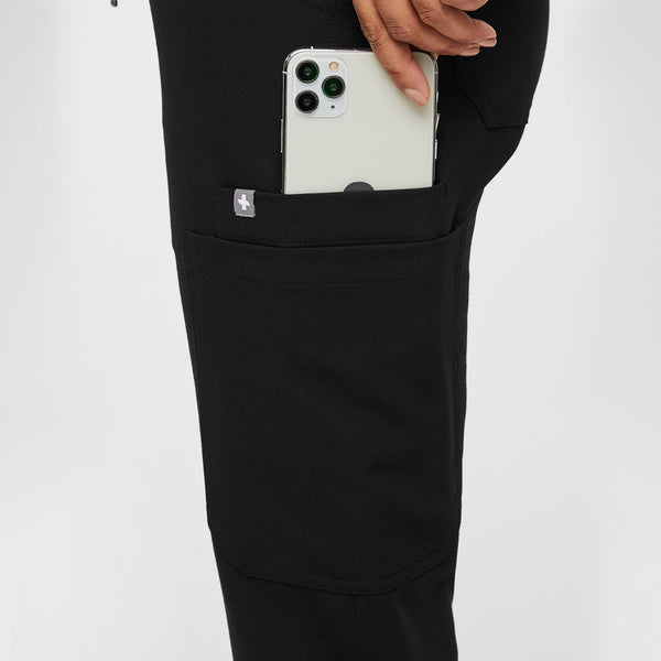 women's Black Yola™ - Petite Skinny Scrub Pants 2.0