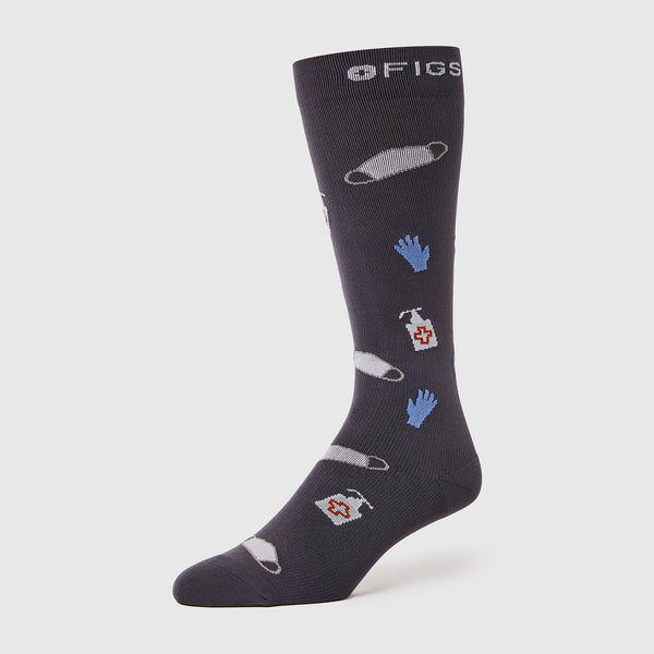 men's Charcoal Not Going Viral - Compression Socks