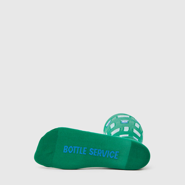 men's Hunter Green Bottle Service - Compression Socks