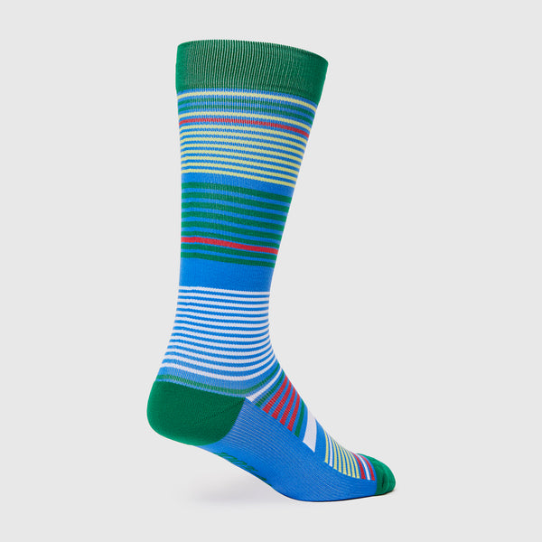 men's Blue Multi Stripe - Compression Socks