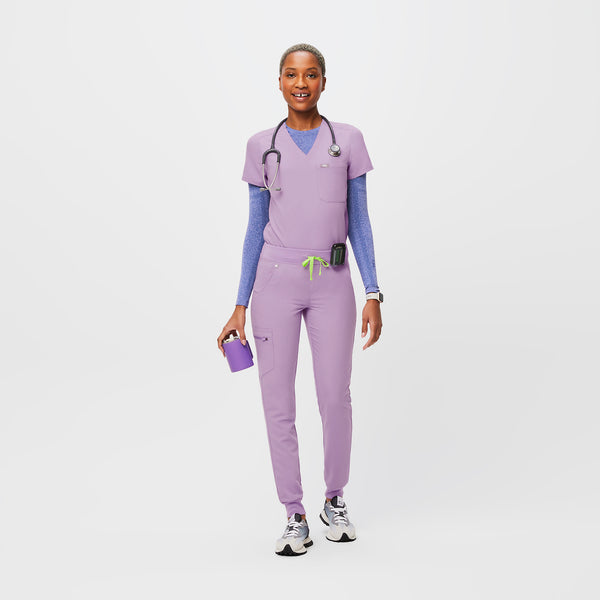 women's Lavender Dew Zamora™ - Tall Jogger Scrub Pants (3XL - 6XL)