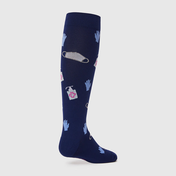 Women's Navy Not Going Viral - Compression Socks