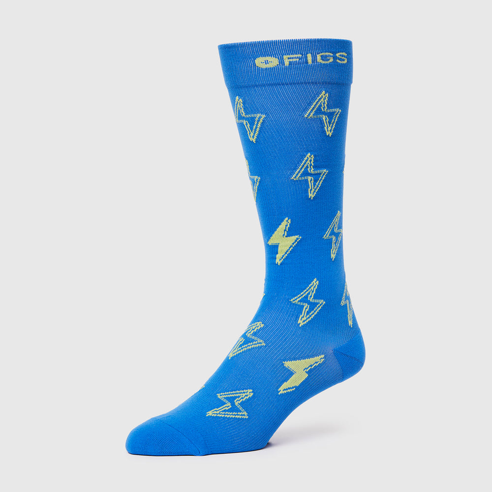 men's Royal Blue Clear - Compression Socks