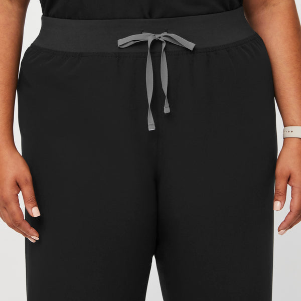 women's Black High Waisted Livingston™ - Basic Scrub Pants (3XL - 6XL)