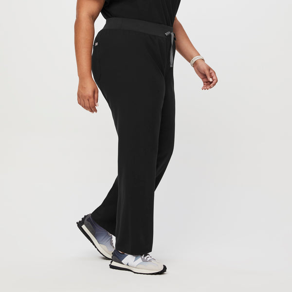 Women's Black High-Rise Livingston - Petite Straight-Leg Scrub Pant™ (3XL - 6XL)