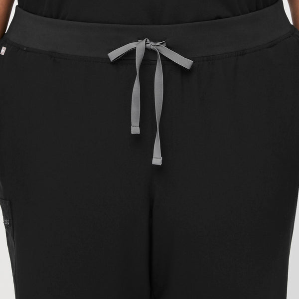 women's Black Zamora™- Petite Jogger Scrub Pants (3XL - 6XL)