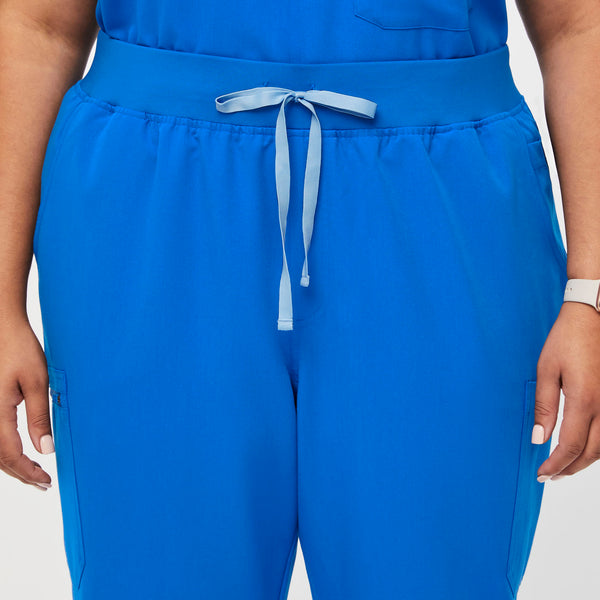 women's Royal Blue High Waisted Yola™ - Skinny Scrub Pants (3XL - 6XL)