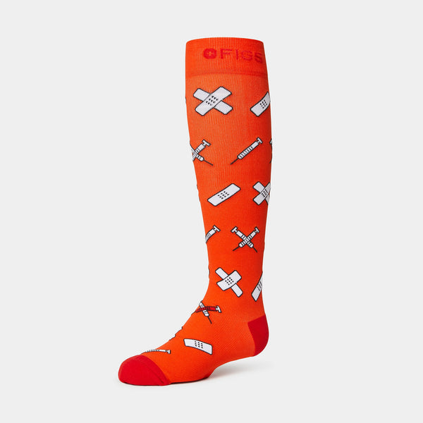women's Sunset Orange Best Shot - Compression Socks
