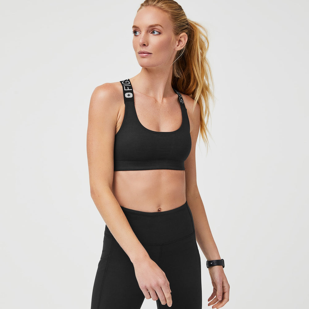 Women's Black 300 Performance Sports Bra