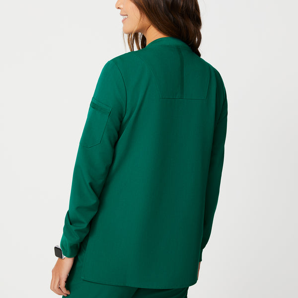 women's Hunter Green Bellery - Scrub Jacket