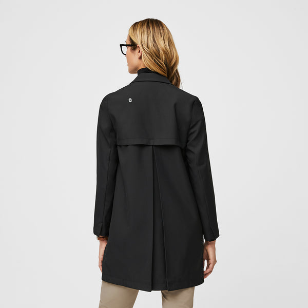 Women's Black Bellevue - Long Lab Coat
