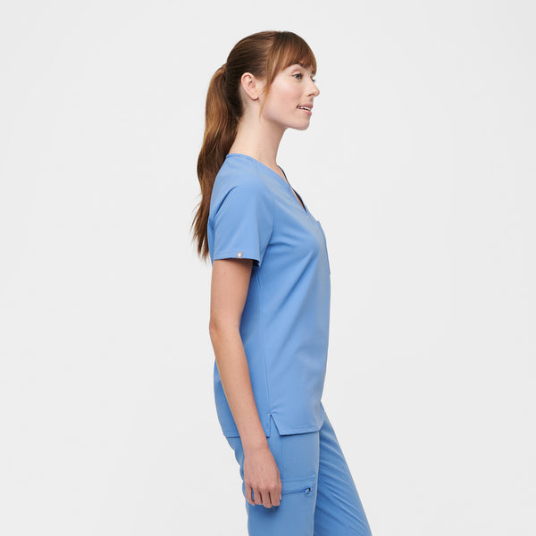 Women's Ceil Blue Catarina™ - One-Pocket Scrub Top