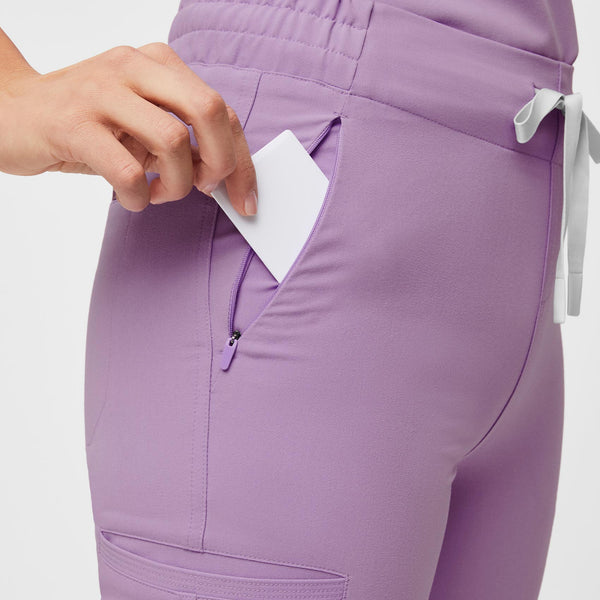 women's Lavender Dew Evans - Petite Skinny Scrub Pants