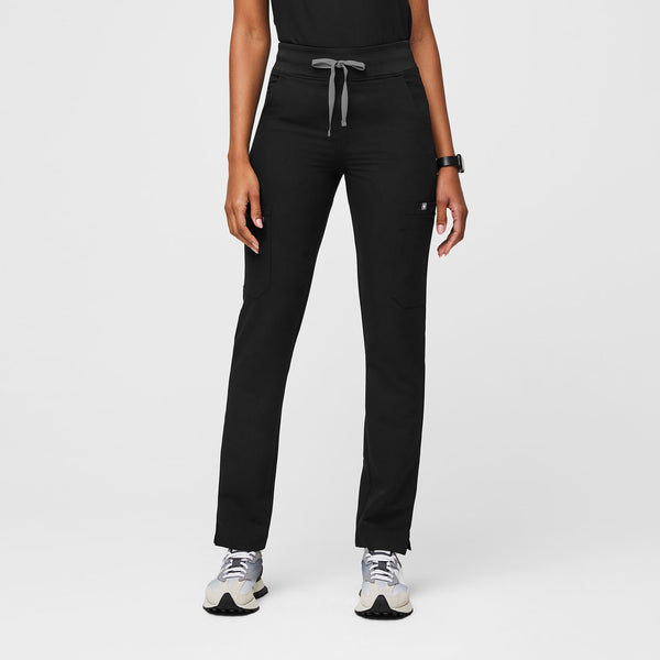 women's Black Yola™ High Waisted 2.0 - Tall Skinny Scrub Pants