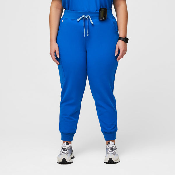 women's Royal Blue High Waisted Zamora™ - Tall Jogger Scrub Pants (3XL - 6XL)
