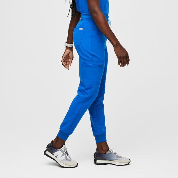 women's Royal Blue Zamora™ High Waisted - Petite Jogger Scrub Pants