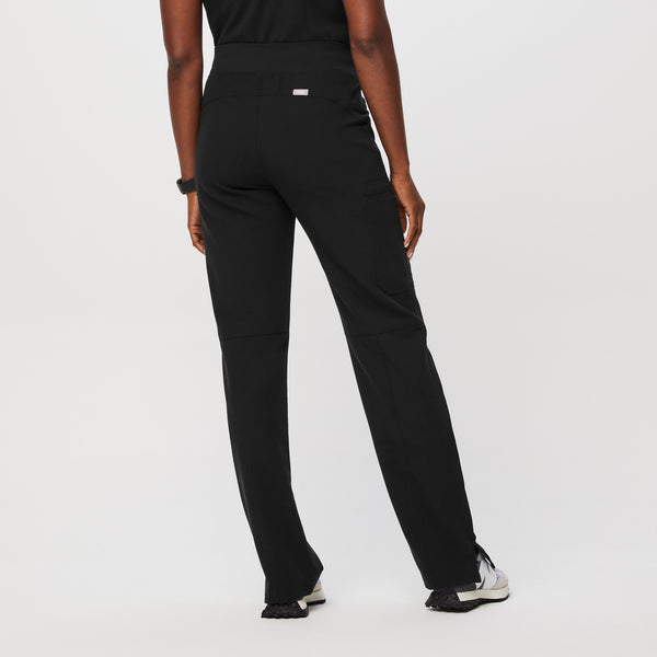 women's Black Kade™ High Waisted - Petite Cargo Scrub Pants
