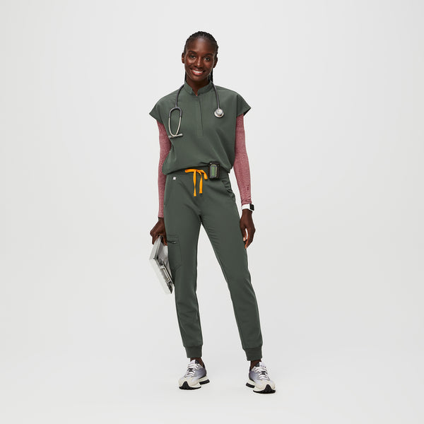 women's Moss Zamora™ High Waisted - Petite Jogger Scrub Pants
